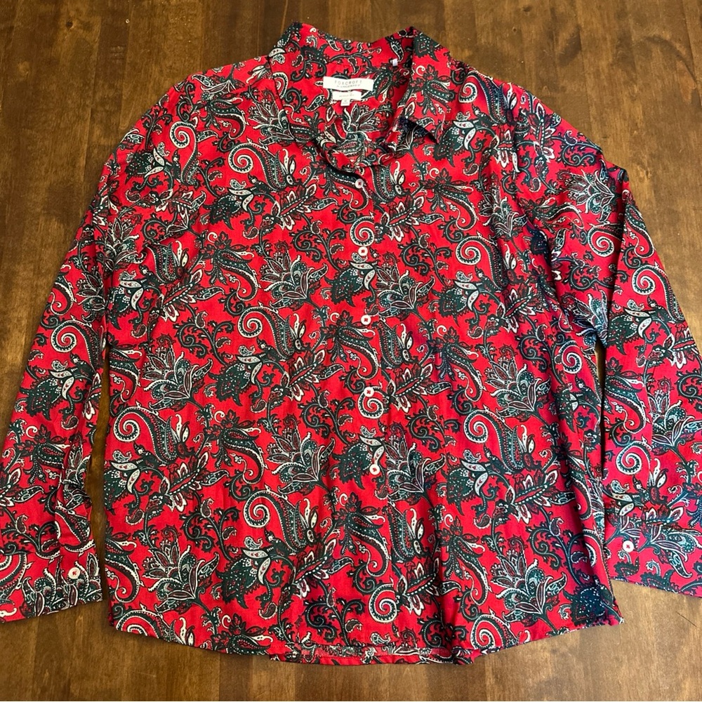 Foxcroft 18 Shirt Top Wrinkle Free Easy Care Button Down Office Church Work
